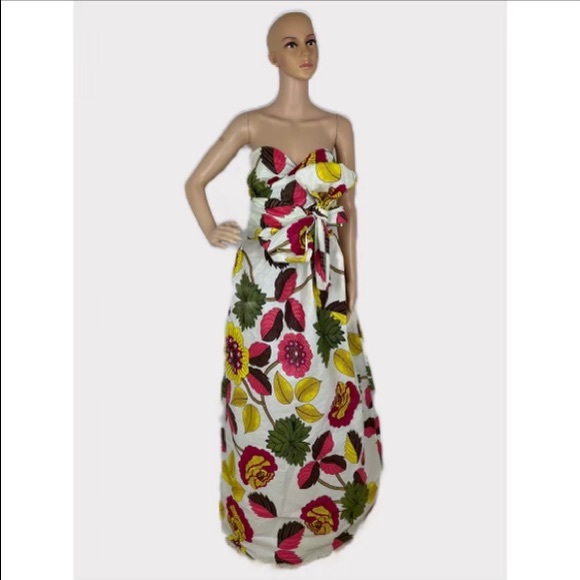 Floral Print Ankara Infinity Maxi Dress - Picture 4 of 5